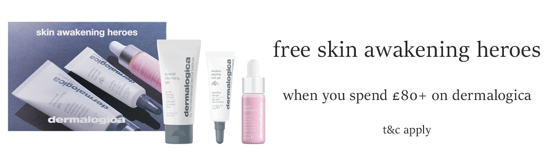 free skin awakening heroes when you spend £80+ on dermalogica t&c apply