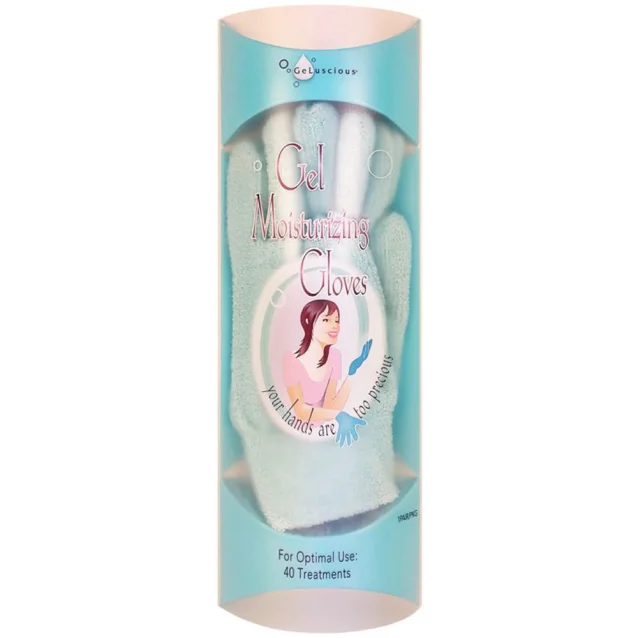 Geluscious Moisturising Gel Lined Gloves Blue Geluscious Moisturising Gel Lined Gloves Blue