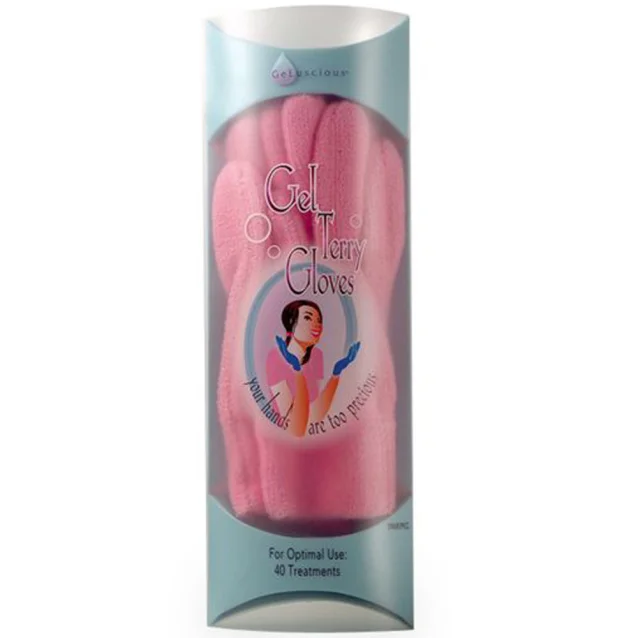 Geluscious Moisturising Gel Lined Gloves Pink Geluscious Moisturising Gel Lined Gloves Pink