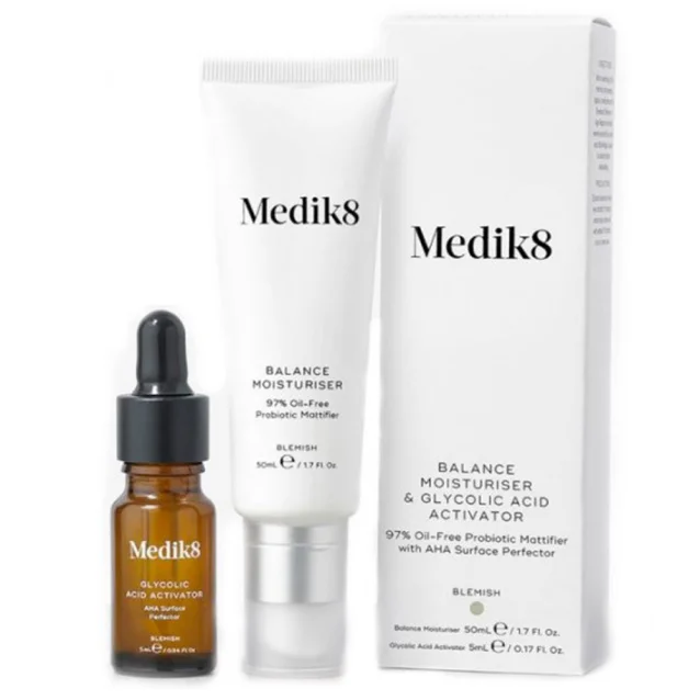 Medik8 Balance Moisturiser And Glycolic Acid Activator 50ml Medik8 Balance Moisturiser And Glycolic Acid Activator 50ml