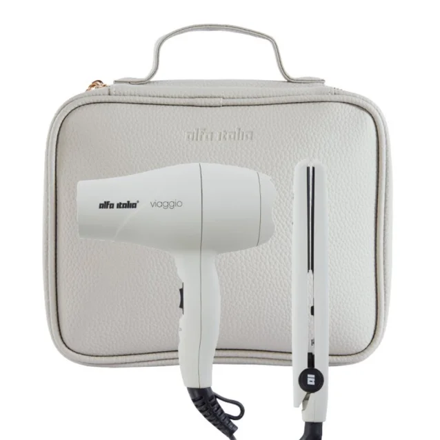 Alfa Italia Viaggio Mini Travel Hair Dryer And Styler Set Grigio Alfa Italia Viaggio Mini Travel Hair Dryer And Styler Set Grigio