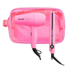 Alfa Italia Viaggio Mini Travel Hair Dryer And Styler Set Neon Pink Alfa Italia Viaggio Mini Travel Hair Dryer And Styler Set Neon Pink