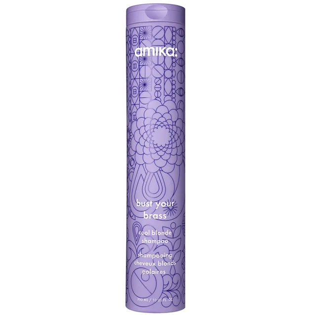 Amika Bust Your Brass Cool Blonde Shampoo 300ml Amika Bust Your Brass Cool Blonde Shampoo 300ml