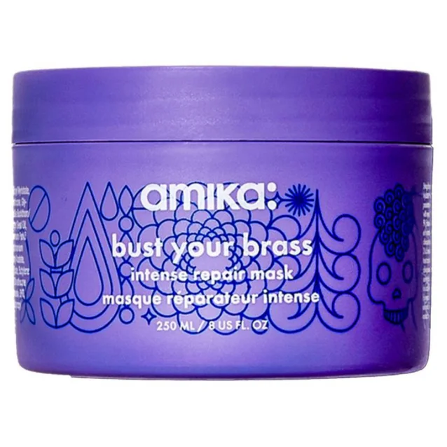 Amika Bust Your Brass Cool Blonde Intense Repair Mask 250ml Amika Bust Your Brass Cool Blonde Intense Repair Mask 250ml