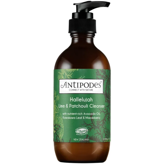 Antipodes Hallelujah Lime And Patchouli Cleanser And Makeup Remover 200ml Antipodes Hallelujah Lime And Patchouli Cleanser And Makeup Remover 200ml