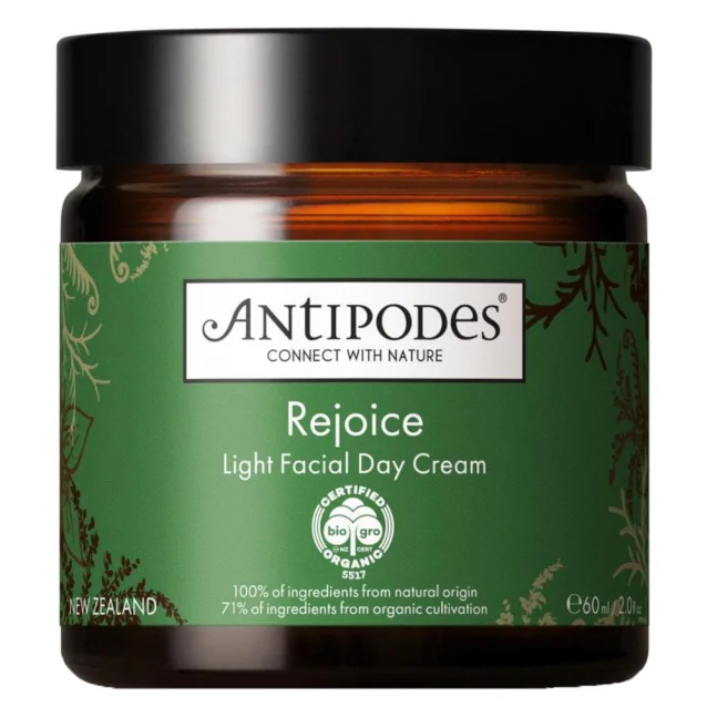 Antipodes Rejoice Light Facial Day Cream 60ml Antipodes Rejoice Light Facial Day Cream 60ml