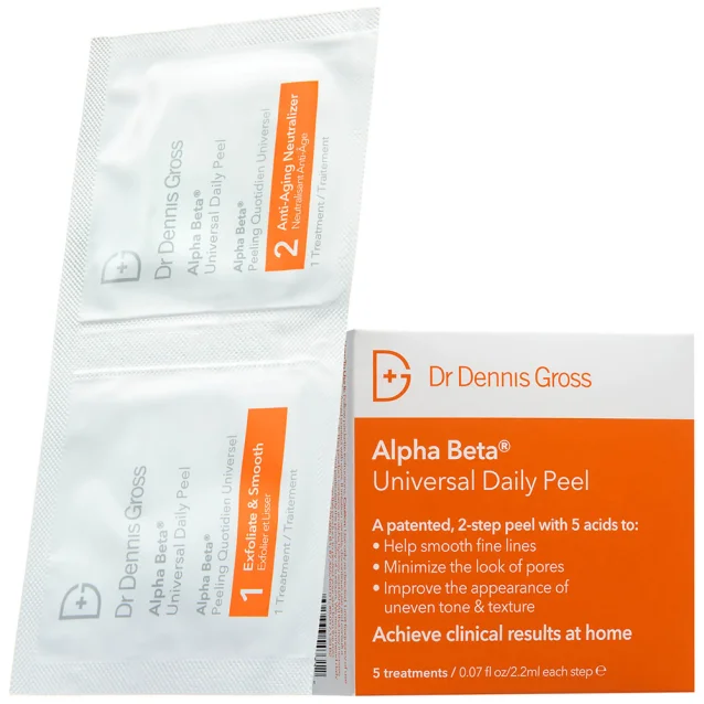Dr Dennis Gross Alpha Beta Universal Daily Peel 5 Packettes Dr Dennis Gross Alpha Beta Universal Daily Peel 5 Packettes