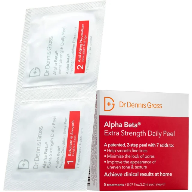 Dr Dennis Gross Alpha Beta Extra Strength Daily Peel 5 Packettes Dr Dennis Gross Alpha Beta Extra Strength Daily Peel 5 Packettes