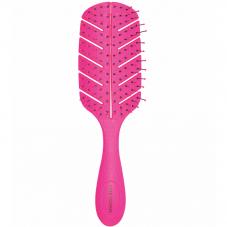 Bass Brushes Bio-Flex Detangler Pink Hairbrush With Nylon Pins
