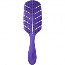 Bass Brushes Bio-Flex Detangler Purple Hairbrush With Nylon Pins
