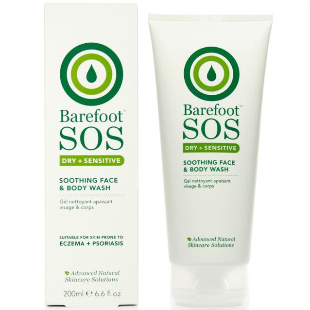 Barefoot SOS Dry And Sensitive Soothing Face And Body Wash 200ml