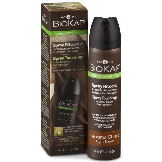 BioKap Root Touch Up Spray Light Brown 75ml
