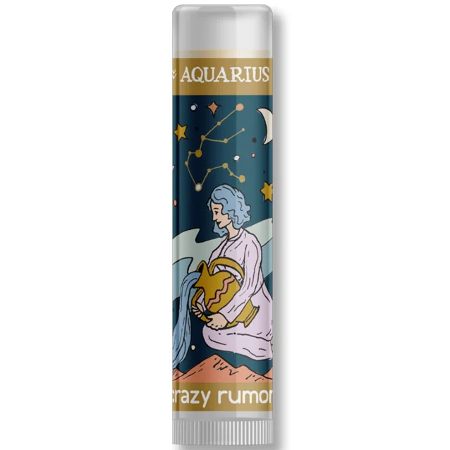 Crazy Rumors Aquarius Zodiac Lip Balm 4g Crazy Rumors Aquarius Zodiac Lip Balm 4g