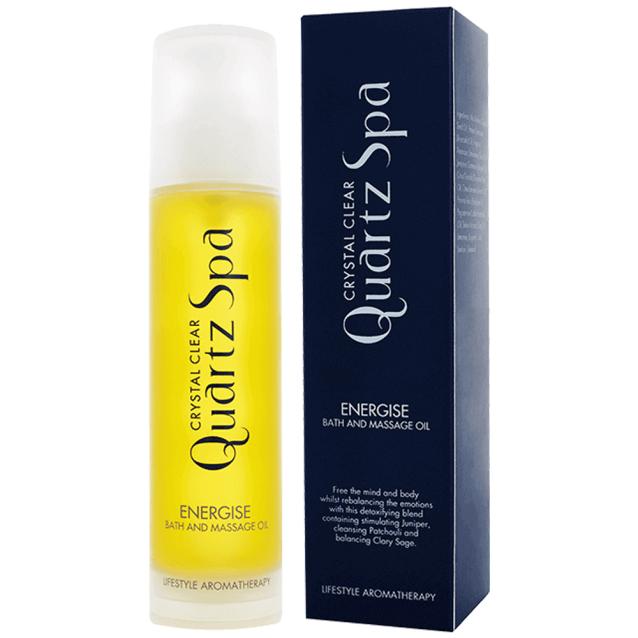 Crystal Clear Quartz Spa Energise Bath And Massage Oil 150ml Crystal Clear Quartz Spa Energise Bath And Massage Oil 150ml
