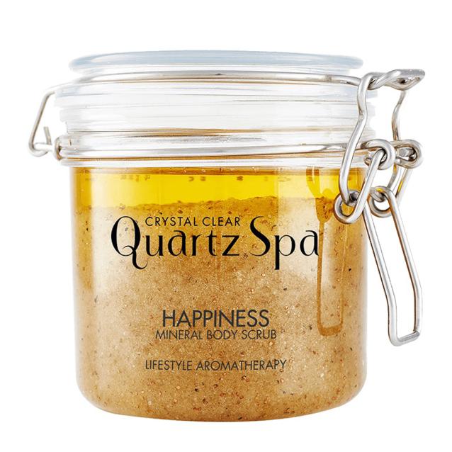 Crystal Clear Quartz Spa Happiness Mineral Body Scrub 550g Crystal Clear Quartz Spa Happiness Mineral Body Scrub 550g
