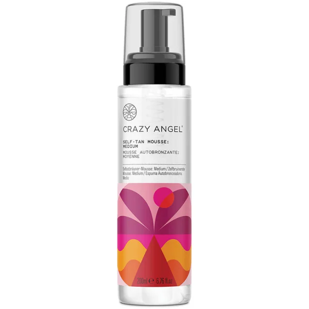 Crazy Angel Clear Self Tan Mousse Medium 200ml Crazy Angel Clear Self Tan Mousse Medium 200ml