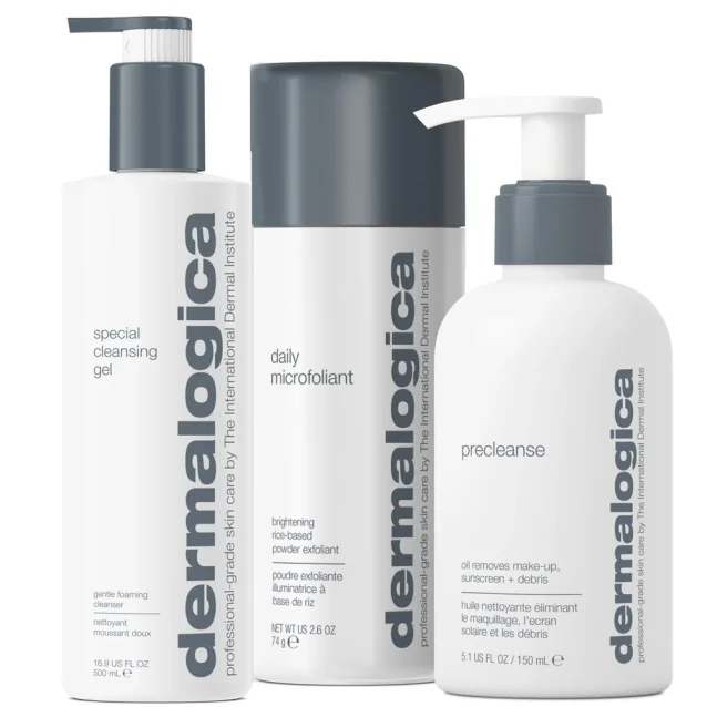 Dermalogica Skin Prep Heroes | PreCleanse + Special Cleansing Gel + Microfoliant Dermalogica Skin Prep Heroes | PreCleanse + Special Cleansing Gel + Microfoliant