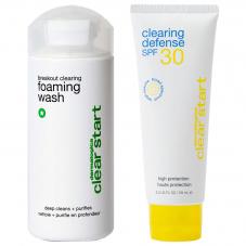 Dermalogica Clear Start Day Time Duo With Wash And Defense SPF30