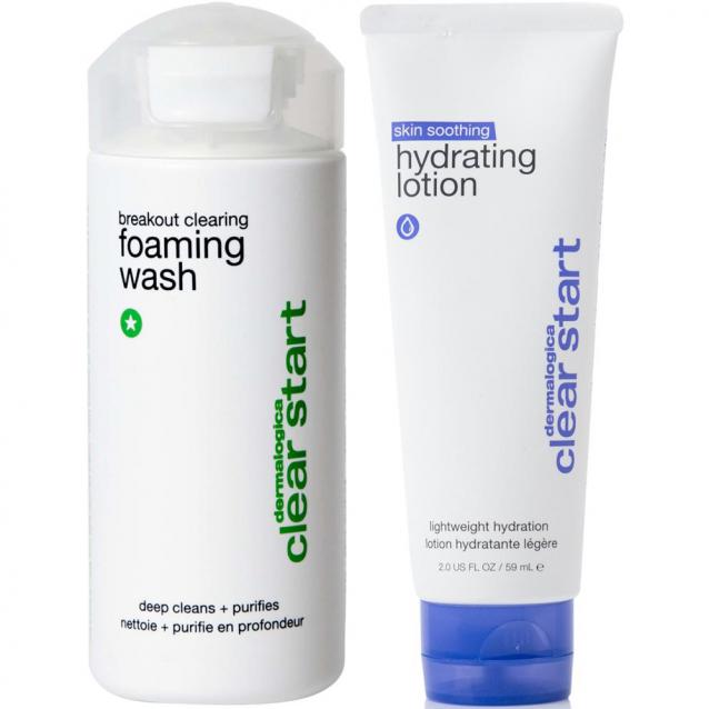 Dermalogica Clear Start Night Time Duo With Wash And Lotion