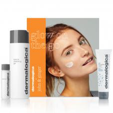 Dermalogica Glow On The Go Double Cleanse And Moisturise Skin Kit