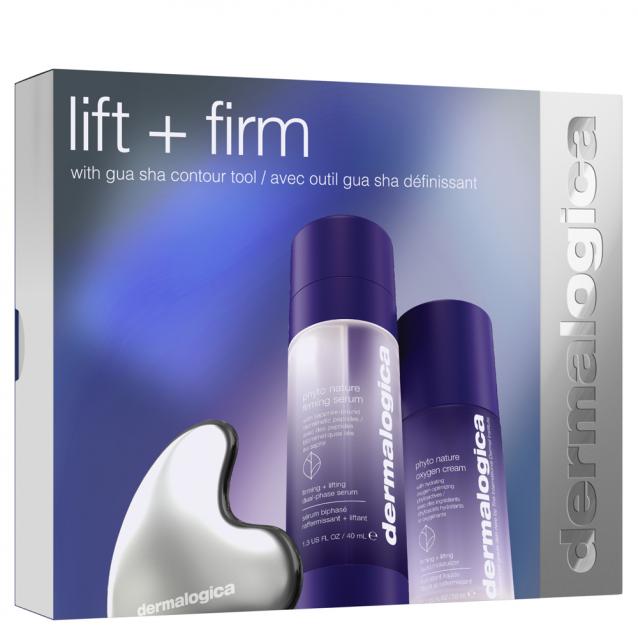 Dermalogica Lift And Firm Kit | Phyto Nature Serum + Oxygen Cream + Gua Sha