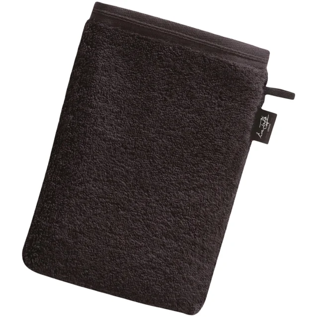 Eve Taylor Black Towelling Hand Mitt Eve Taylor Black Towelling Hand Mitt