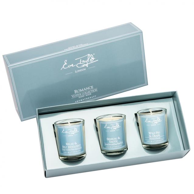 Eve Taylor Romance Set Of 3 Votive Candles