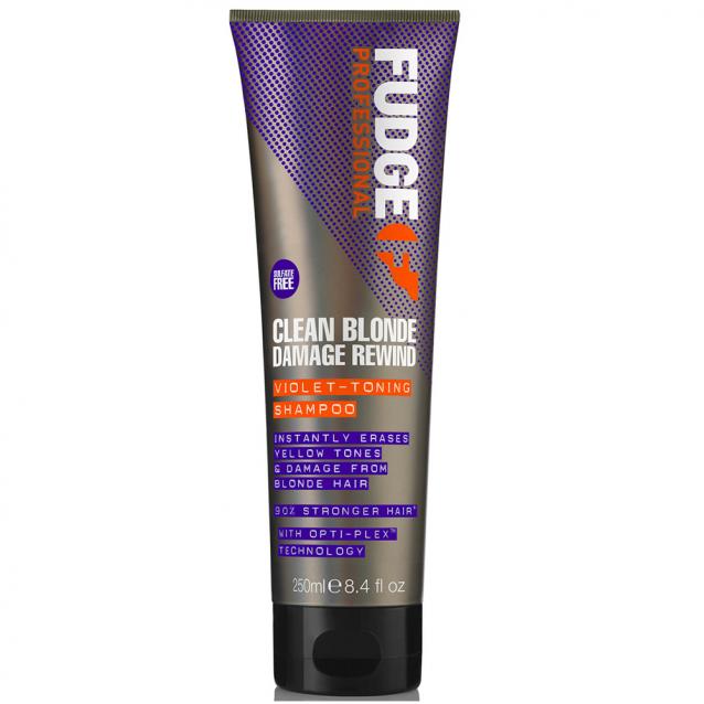 Fudge Clean Blonde Damage Rewind Violet Toning Shampoo 250ml