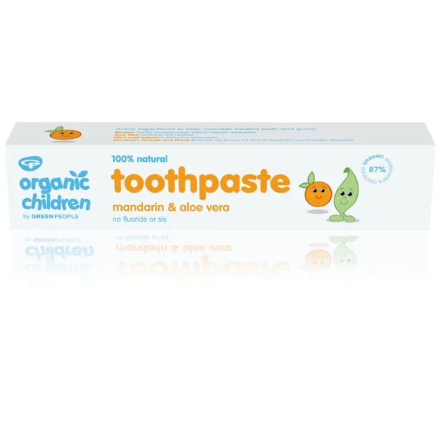 Green People Organic Children Mandarin And Aloe Vera Toothpaste 50ml Green People Organic Children Mandarin And Aloe Vera Toothpaste 50ml