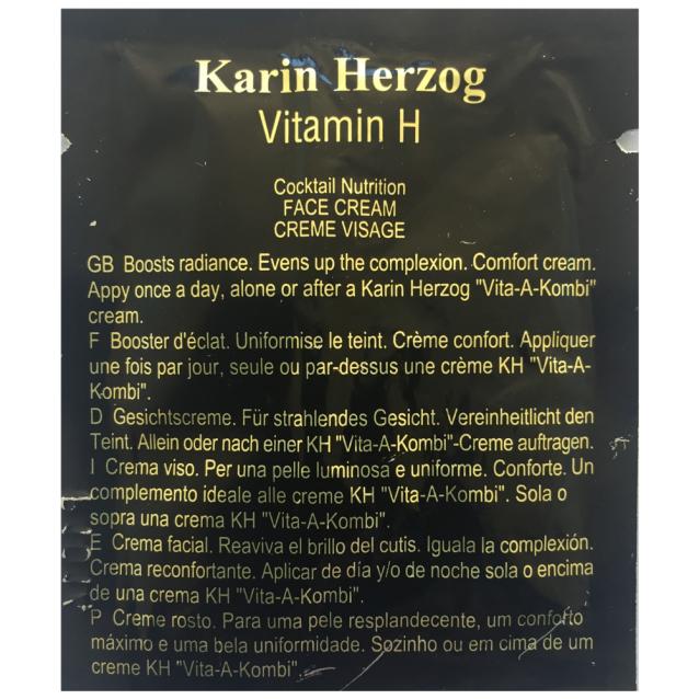 Karin Herzog Vitamin H Cream Sample 2ml Karin Herzog Vitamin H Cream Sample 2ml