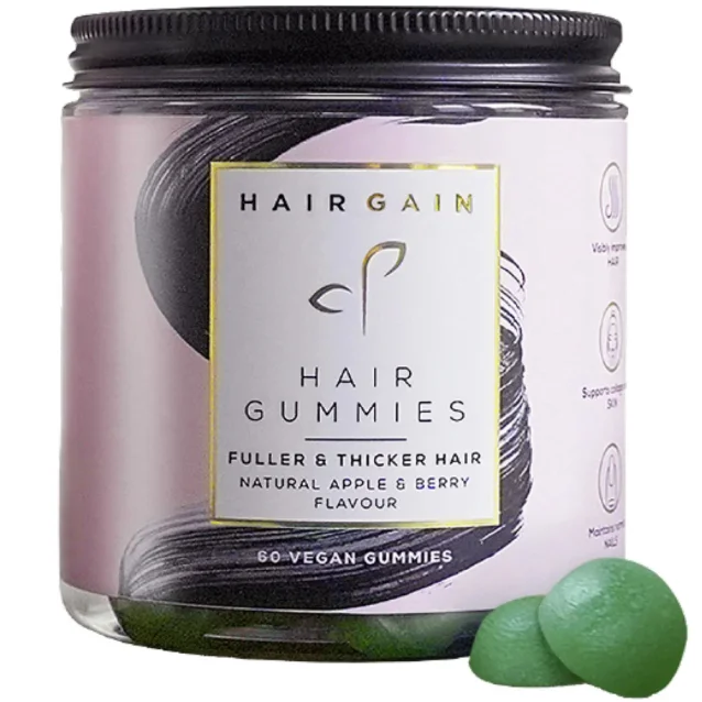 Hair Gain Gummies 1 Month Supply 60 Capsules Hair Gain Gummies 1 Month Supply 60 Capsules