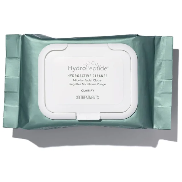 Hydropeptide Hydroactive Cleanse Micellar Facial Cloths 30 Wipes Hydropeptide Hydroactive Cleanse Micellar Facial Cloths 30 Wipes