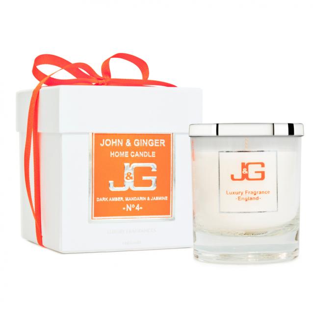 Scented Boutique Candle Number 4 With Amber And Jasmine