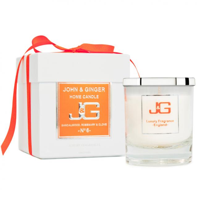 Scented Boutique Candle Number 6 With Sandalwood And Clove