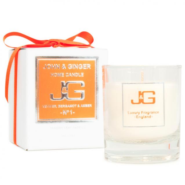 Scented Home Candle Number 1 With Vetiver And Bergamot