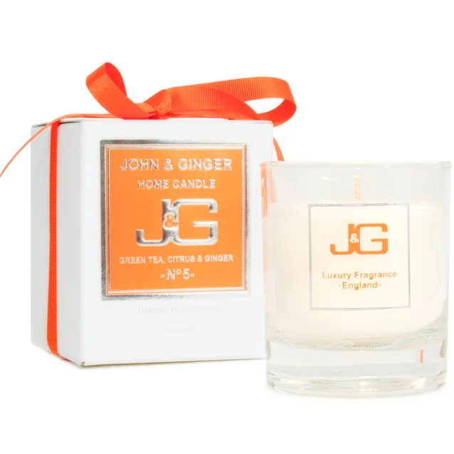 Scented Home Candle Number 5 With Green Tea And Citrus Scented Home Candle Number 5 With Green Tea And Citrus