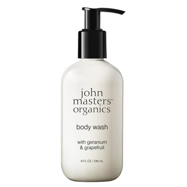 John Masters Organics Body Wash With Geranium And Grapefruit 236ml