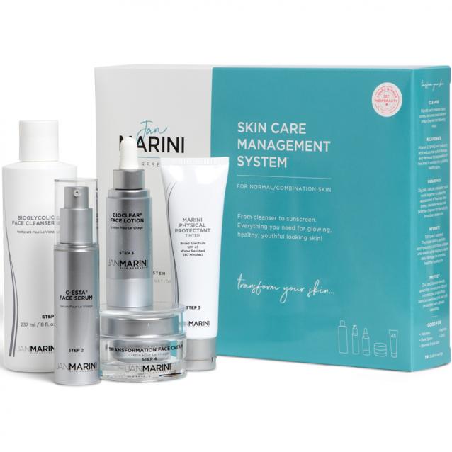 Jan Marini Skincare System Normal/Combo With Physical Protectant SPF45 Tinted