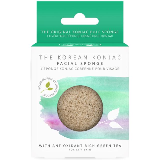 Konjac Facial Puff Sponge With Green Tea Konjac Facial Puff Sponge With Green Tea