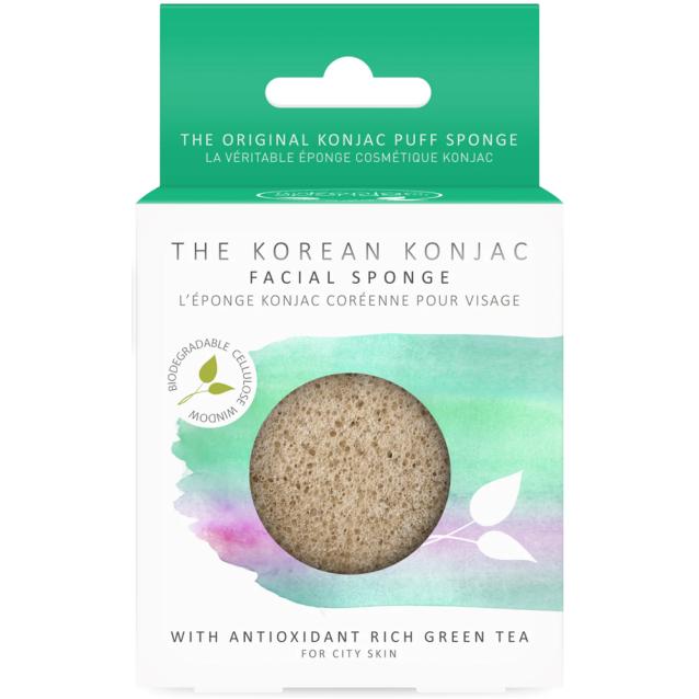 Konjac Facial Puff Sponge With Green Tea