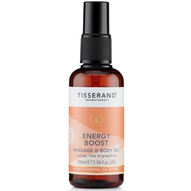 Tisserand Energy Boost Massage And Body Oil 100ml