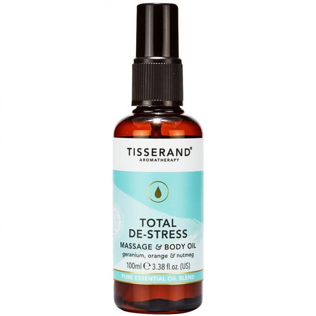 Tisserand Total De Stress Massage And Body Oil 100ml