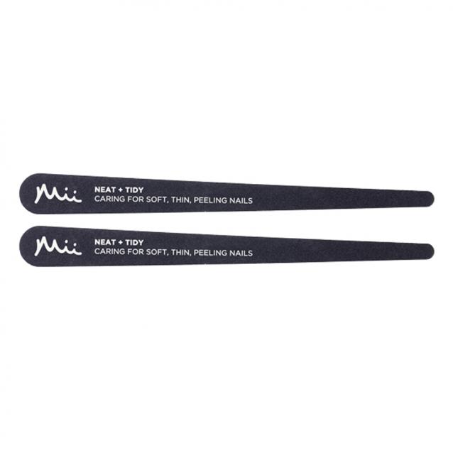 Mii Cushioned Emery Boards For Soft Nails x2 Nail Files