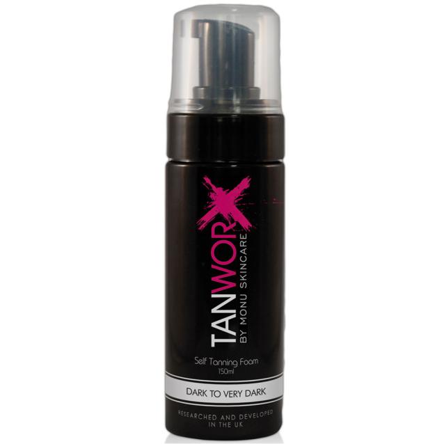 Monu Tanworx Self Tan Foam Dark To Very Dark 150ml