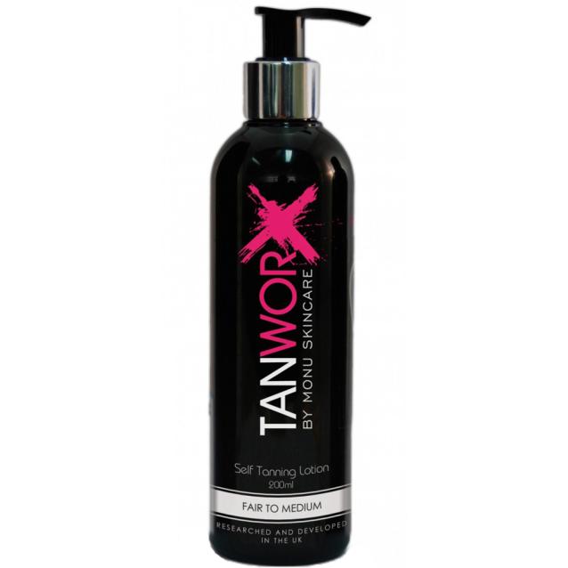 Monu Tanworx Self Tanning Lotion Fair To Medium 200ml