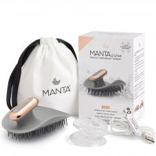 Manta Pulse Massage Hair Brush - Grey