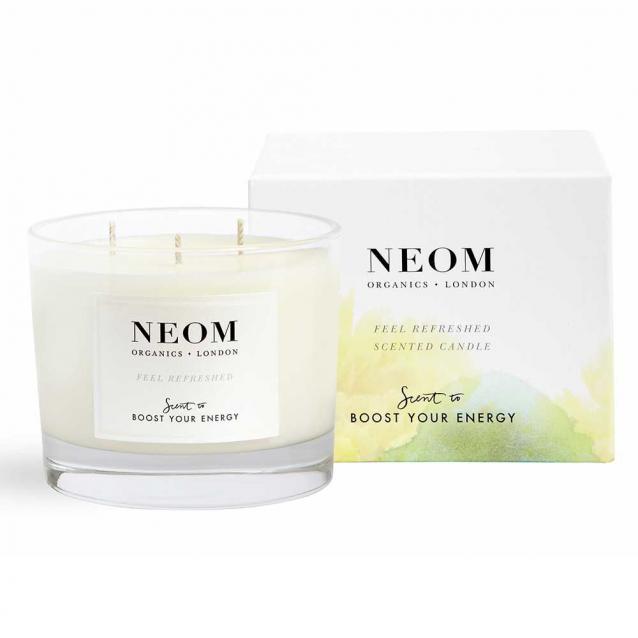 Neom Feel Refreshed Scented Candle 3 Wick