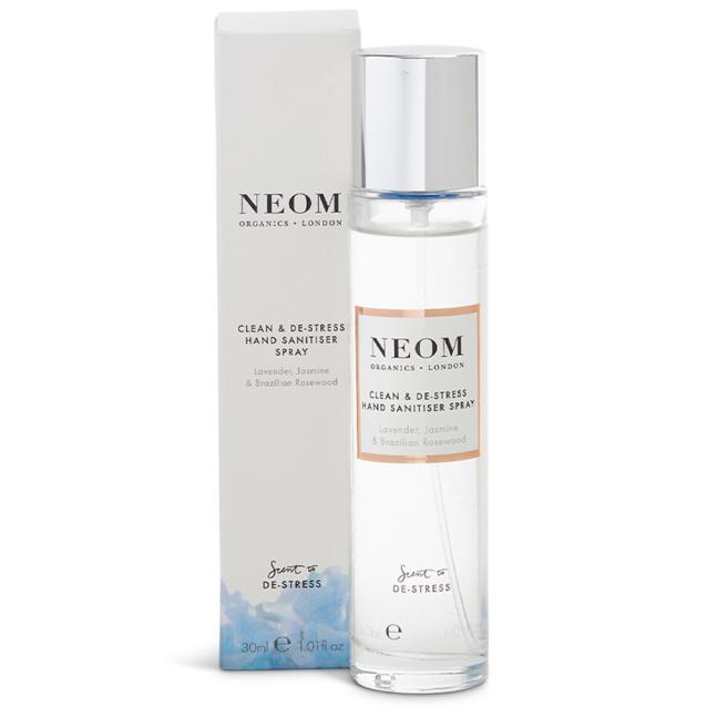 Neom Clean And De-Stress Hand Sanitiser Spray 30ml Neom Clean And De-Stress Hand Sanitiser Spray 30ml