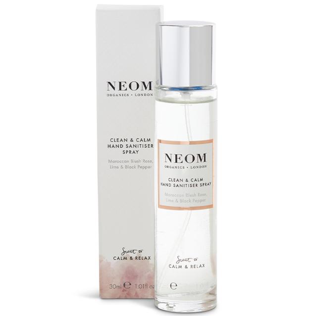 Neom Clean And Calm Hand Sanitiser Spray 30ml Neom Clean And Calm Hand Sanitiser Spray 30ml