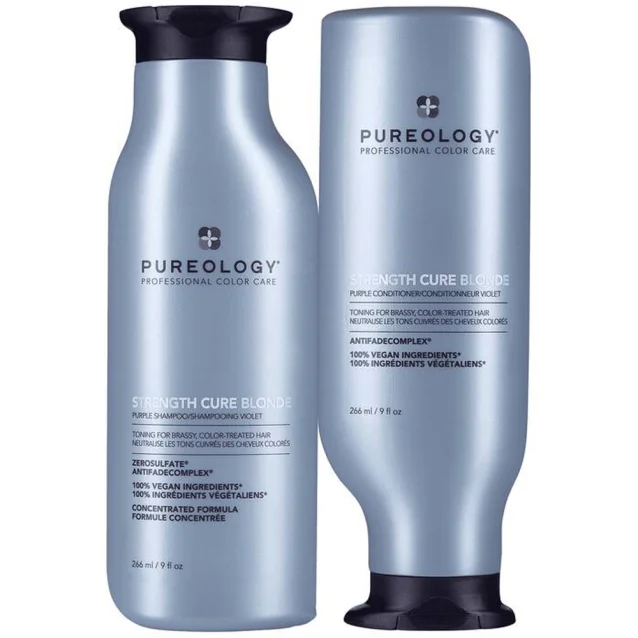 Pureology Strength Cure Blonde Shampoo And Conditioner Duo 2 x 266ml Pureology Strength Cure Blonde Shampoo And Conditioner Duo 2 x 266ml